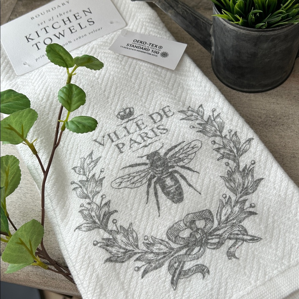 Vintage Inspired Ville de Paris Kitchen Towel Set